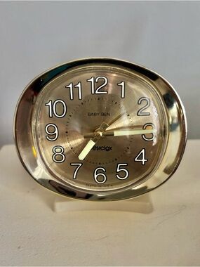 Westclox Baby Ben Gold Tone Wind-Up Alarm Clock